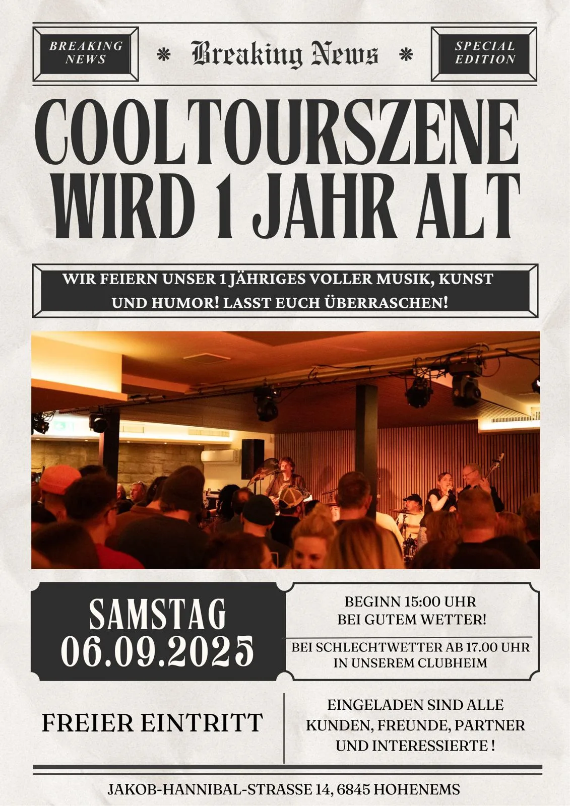 1 JAHR COOLTOURSZENE – LASST UNS FEIERN!