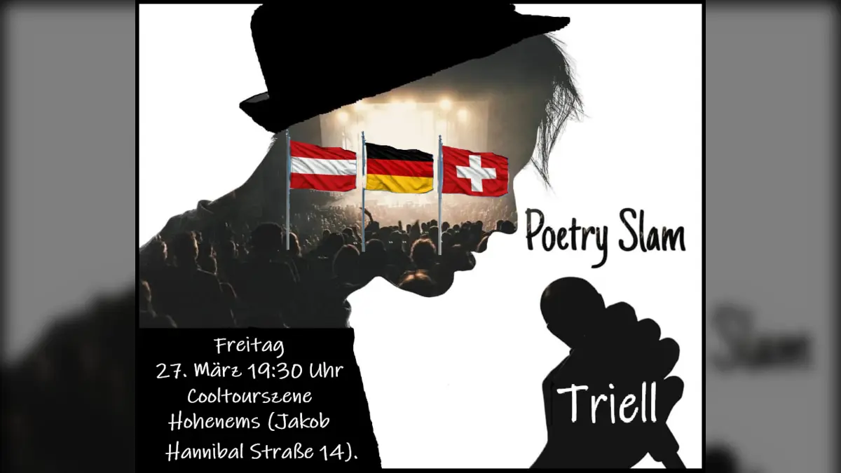 Poetry Slam Event mit Teams aus Österreich, Deutschland und der Schweiz